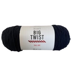 Big Twist Value Dark Denim #4 Medium Acrylic 6 oz 380 Yards